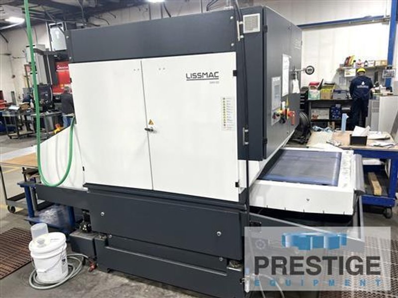 Lissmac Steelmaster SMW 533 RBB 37&quot; Wet Type (3) Head Deburring &amp; Finishing Machine