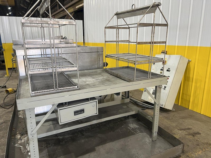 3 TANK FISA MODEL #3VST-350P ULTRASONIC PARTS BASKET TYPE CLEANING SYSTEM: STOCK #20623