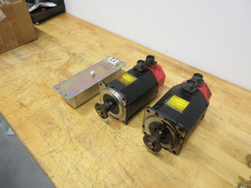 Fanuc Model OS Servo Motors (2), T3 A40L-0001-0191 Transformer (1), Removed Working from Miyano Ocean CNC Lathe- Auction Item