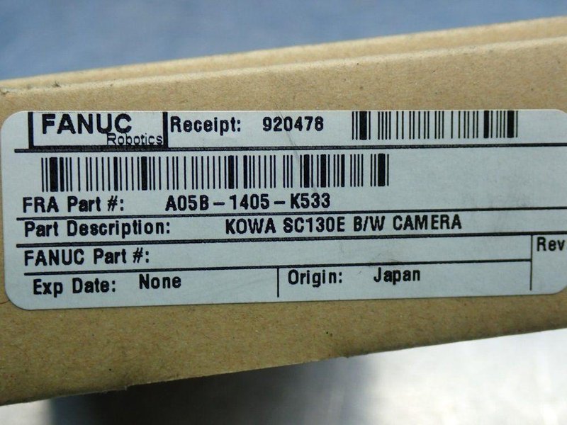 FANUC A05B-1405-K533 B/W CAMERA HEAD  -  A05B-1405-K533