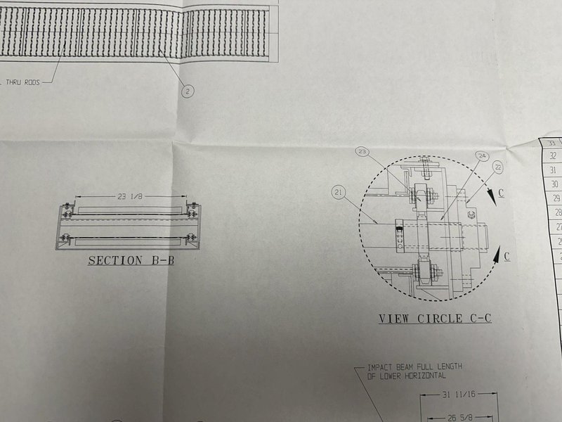 20&#039; LONG X 24” WIDE STEEL BELT POWERED INCLINED PARTS CONVEYOR: STOCK #20814