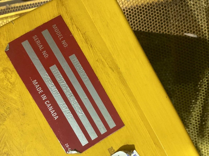 MERLIN MTC-3000 Control &amp; (2) CT118-TX 22″ Safety Curtains Used