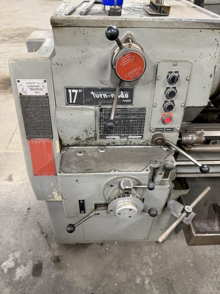 17&quot; X 96&quot; SOUTHBEND TURN-NADO LATHE. STOCK #1007625