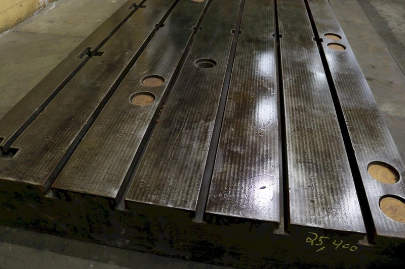 STEEL LAYOUT TABLE WITH T SLOTS: STOCK #73825