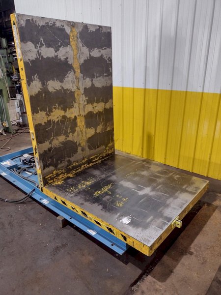 5,000 LBS X48"X 48" MAX MODEL #LPTT-UP-50-90 HYDRAULIC TILT UPENDER 90 DEGREE FLIP TABLE: YOBRO #25891