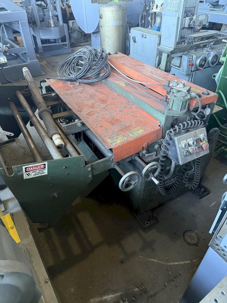 48” WIDE BRADBURY STRAIGHTENER &amp; FAMCO SHEAR, COIL PRE-CUT LINE MACHINE: YOBRO #24756
