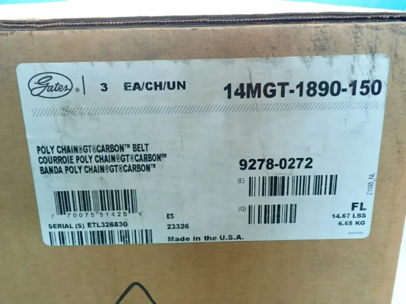 GATES CURVILINEAR TIMING BELT  -  14MGT-1890-150