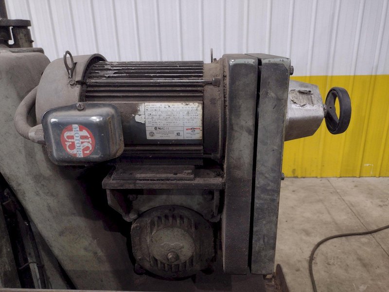 16" x 16" HYD-MECH MODEL #M-16A AUTOMATIC HORIZONTAL BANDSAW WITH POWER MITRE SWIVEL: STOCK #23419
