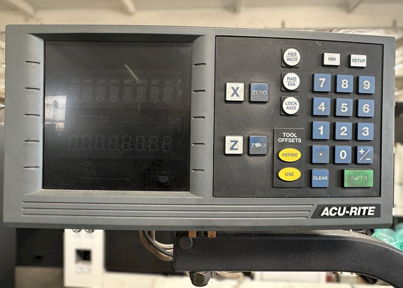 Clausing Colchester 13" Manual Lathe DRO 440 Volt w/ 8" 3 Jaw Chuck, 5C Collet, Guard Top, Dolores Tool Post, Tool Blocks, Trve Dial, and Tooling