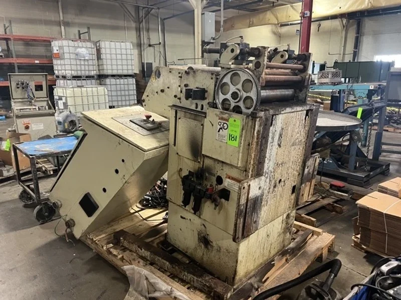 MINSTER 20" CABINET MOUNTED SERVO FEEDER, S/N 18-51434, STOCK# 14223J