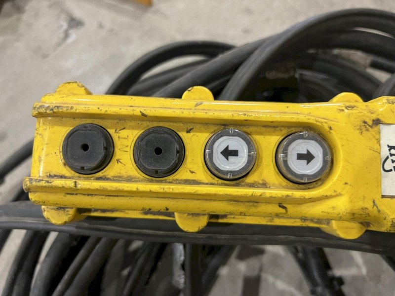 10,000 LB (5 TON) HARRINGTON MOTORIZED CHAIN HOIST W/ POWER TROLLEY: STOCK #19956