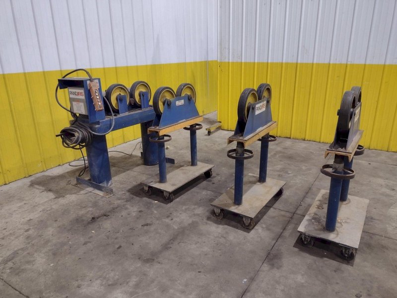 6,000 LB PANDJIRIS MODEL PIPER 3 TANK TURNING ROLLS, DRIVE &amp; IDLERS, 110V : YOBRO 24750