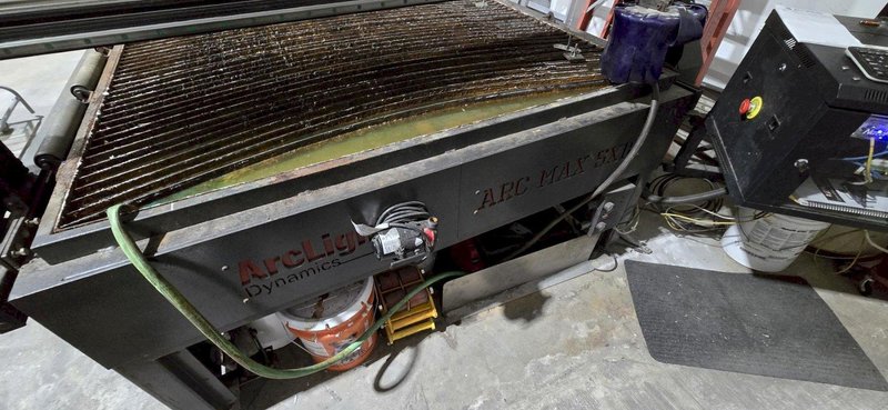 5’x10′ ArcLight Arc Max CNC Plasma Table, 2019 – Hypertherm 65, Water Table
