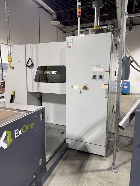 2021 ExOne type S-MaX 2.0 furan sand printer s/n 020.0227, rated at 400 volt, with traveling table type JB s/n 401.0342, sand transporter typeSC s/n 408.0687, 1800 x 1000 x 700 mm build box, up to 125/l/h per hour, S-Max pro software and controls