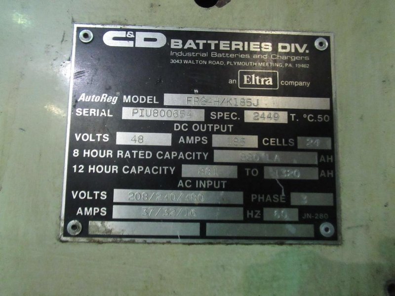 Caterpillar M50D-SA 5000 LBS Electric Forklift with Charger, Triple Mast, Cushion Tires, Side Shift, 48" Forks- Auction Item