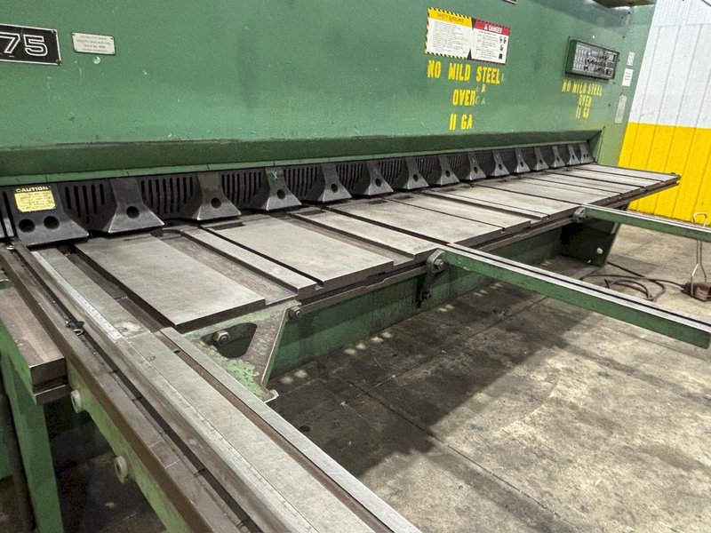 14&#039; X 3/8&quot; CINCINNATI 375 HS POWER SQUARING SHEAR WITH BACK GAUGE; FLOOR STANDING: YOBRO #24238