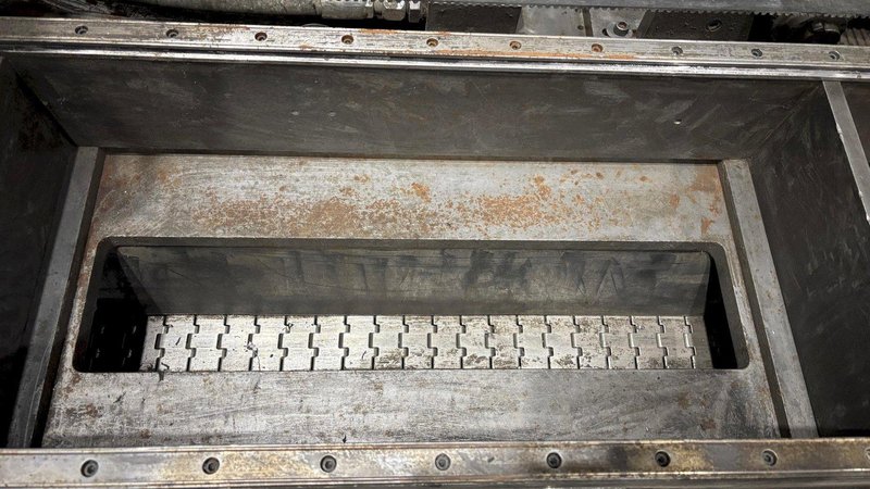 AMERICAN SERVO DRIVEN HYDRAULIC FLYING CUTOFF SHEAR WITH AMS CONTROLS: STOCK #18161