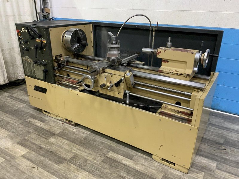 16.5" X 44" BRIDGEPORT ROMI MODEL 16-8 GEARED HEAD ENGINE LATHE: STOCK #81367