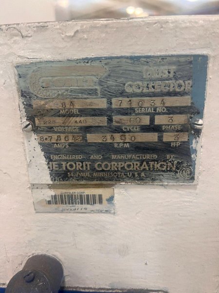 DONALDSON TORIT MODEL 84 DUST AND SMOKE COLLECTOR USED