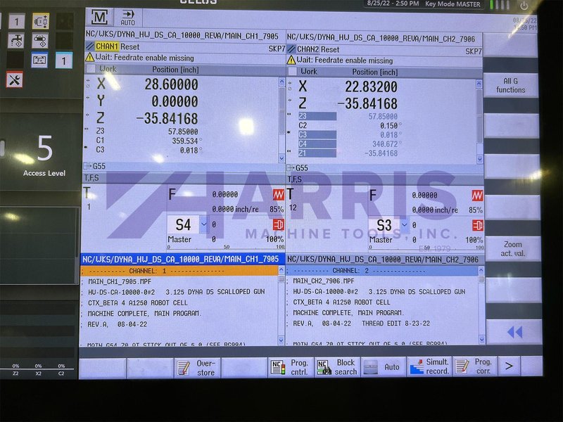 Used, DMG Mori CTX beta 1250 4A Compact High Productive CNC Turning Center with TWIN Concept Machining