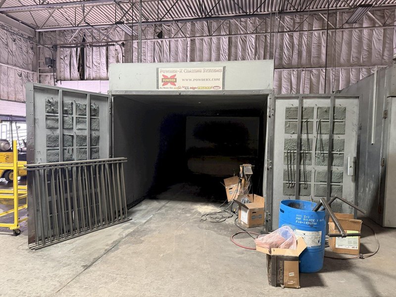 118" X 243" POWDER-X POWDER COATING BOOTH. STOCK # 0760526