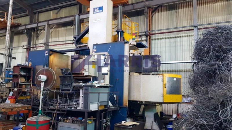 78&quot; HNK HIGH COLUMN CNC VERTICAL BORING MILL WITH 78&quot; TURNING HEIGHT, LIVE MILLING, FANUC 32i, 2014