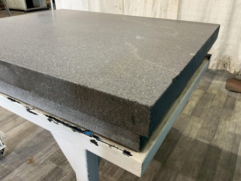 48" X 60" X 9" TRU-STONE GRADE A BLACK GRANITE SURFACE PLATE: STOCK #81368