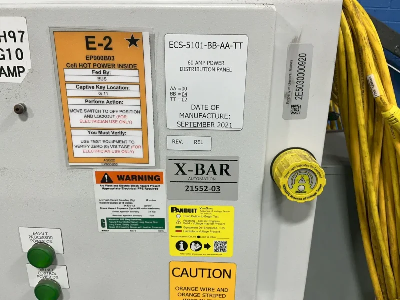 X-BAR AUTOMATION 60 AMP POWER DISTRIBUTION PANEL  -  ECS-5101-BB-AA-TT