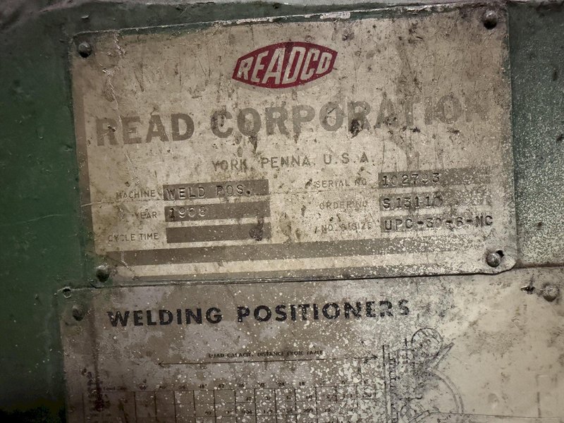 3,000 LBS READCO MODEL #UPC-30-6 MC WELDING POSITIONER: YOBRO #25846