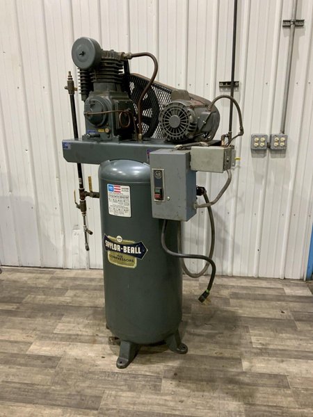 3 HP SAYLOR BELE SINGLE PHASE AIR COMPRESSOR: STOCK #80351