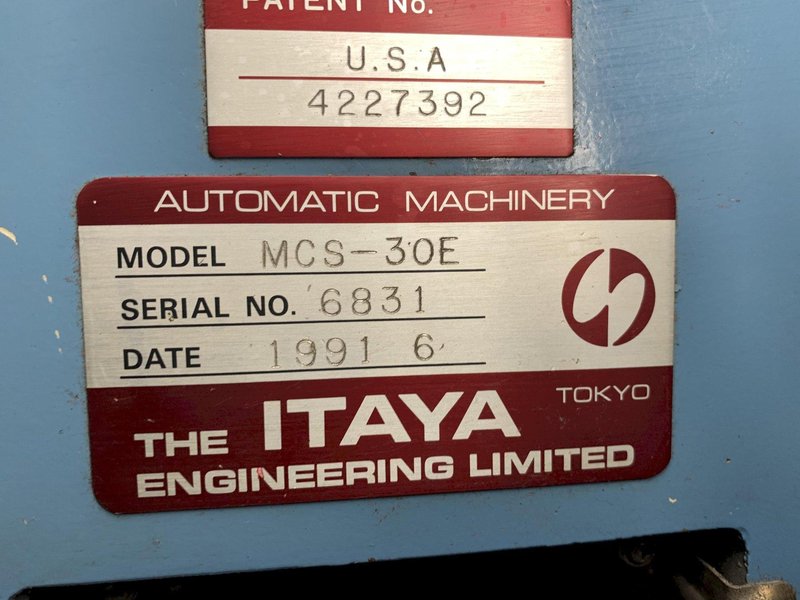 Itaya MCS 30E Spring Coiling Machine