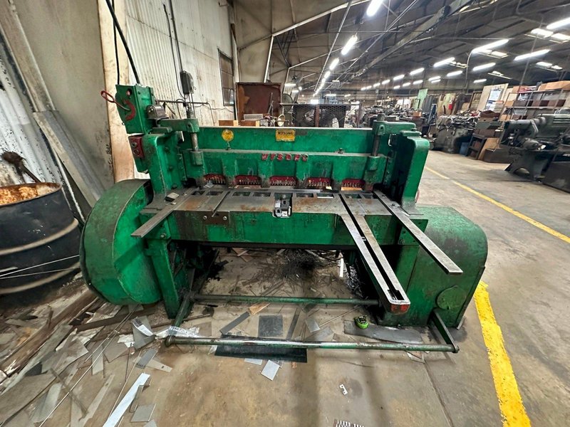 4' X 10 GA WYSONG MODEL #1048 P21 10 GAUGE X 48" MECHANICAL POWER SQUARING SHEAR : YOBRO 26147