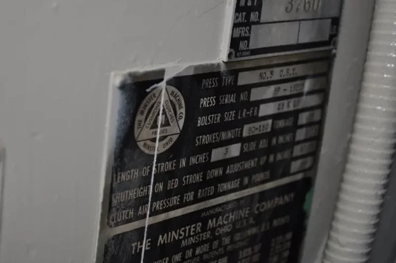 MINSTER 45 TON OBI PRESS, STOCK# 13090J