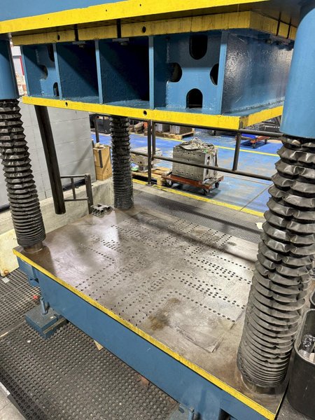 100 TON DAKE MOEL #18-255 4-POST HYDRAULIC SPOTTING TRYOUT PRESS: YOBRO #24169