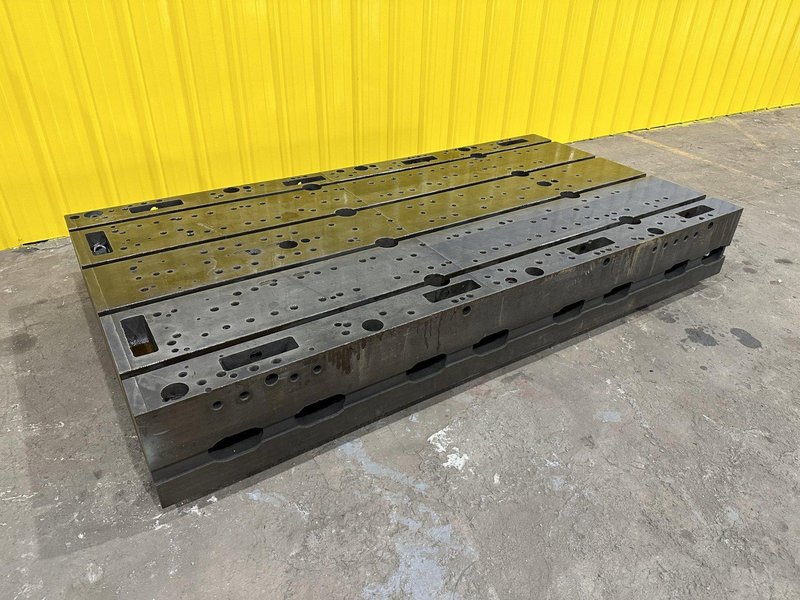48&quot; X 92&quot; X 12&quot; T-SLOTTED LAYOUT RISER TABLE / FLOOR PLATE: STOCK #19754