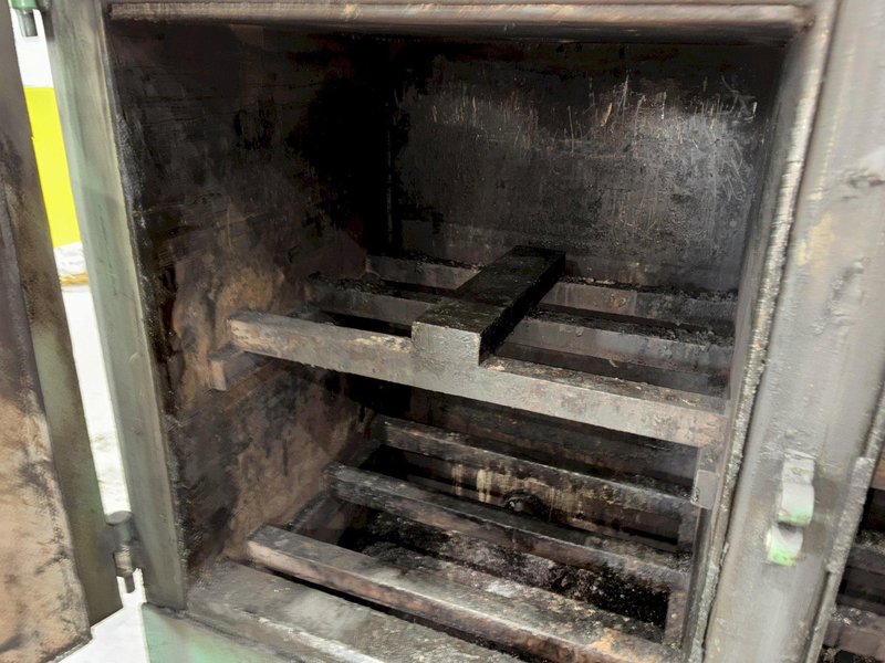 1998 DAYTON DUAL ZONE GAS POWERED PRE-HEAT DIE OVEN, WITH DIGITAL TEMP CONTROLLER: STOCK #20823