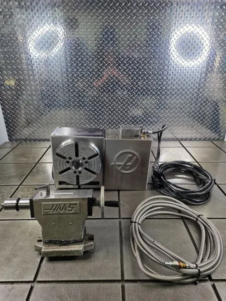 HAAS HRT-210 8.3” CNC Rotary Table 4th Axis Type &amp; 6" Tailstock USA #8129