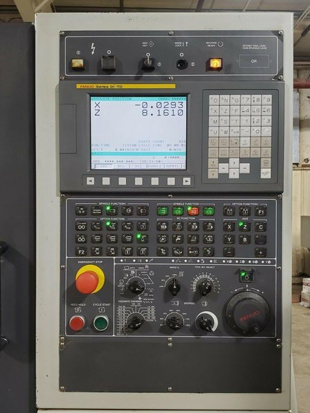 Yama Seiki GLS-2000 CNC Lathe, 2011 – Fanuc Control, Tailstock &amp; Quill, Chip Conveyor, Rigid Tapping, 10 Tool Turret