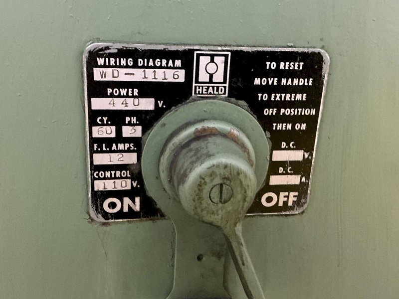 16" HEALD MODEL #271 HYDRAULIC TOOLROOM INTERNAL ID GRINDER 11,000 RPM RED HEAD : YOBRO #25174