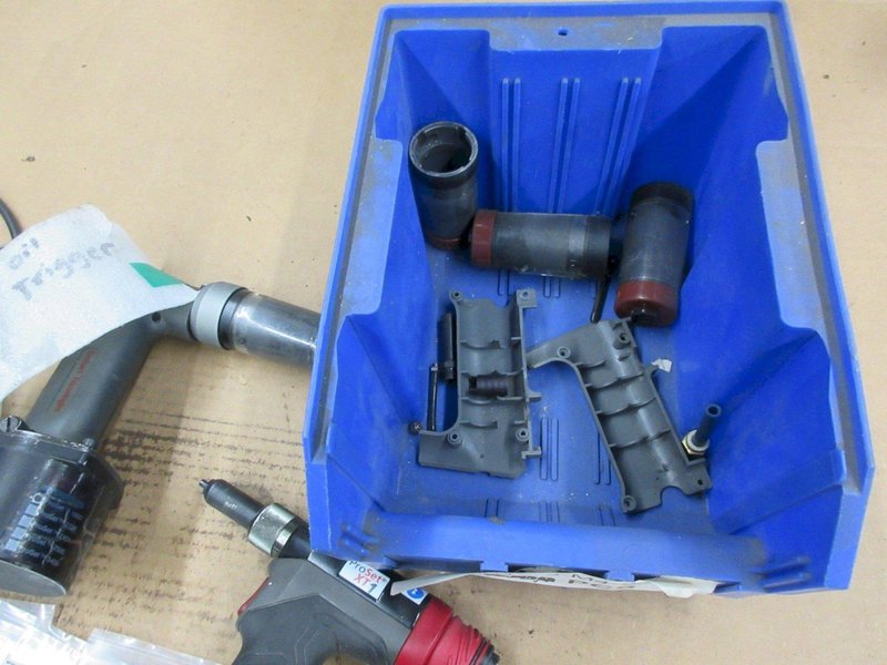 Pneumatic Pop Rivet Guns With Parts and Accessories **Unknown Working Order**- Auction Item