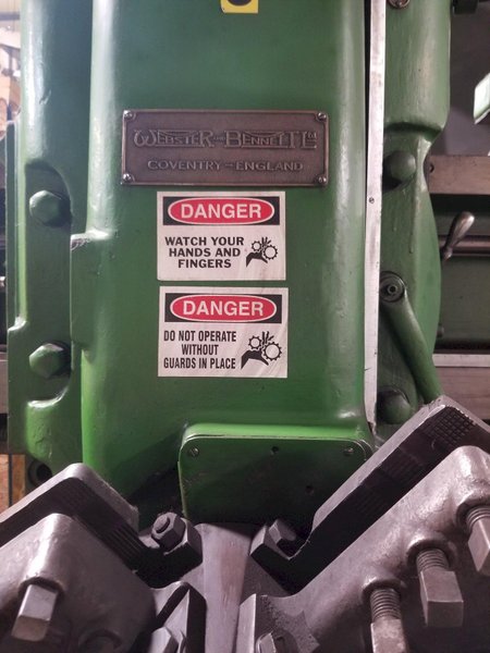 36&quot; WEBSTER &amp; BENNETT 4 JAW VTL VERTICAL TURRET LATHE. STOCK # 0207323