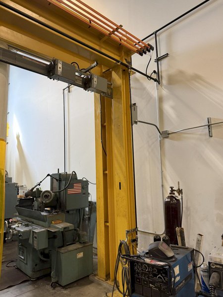 5 TON X 21' X 90' X 13' OMH SINGLE GIRDER OVERHEAD CRANE &amp; RUNWAY SYSTEM: YOBRO #26274