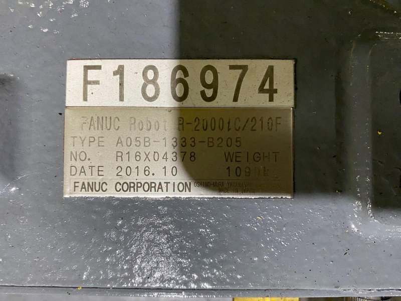 FANUC – R-2000iC/210F w/ R-30iB Controls REFURBISHED NO PENDANT OR CABLE