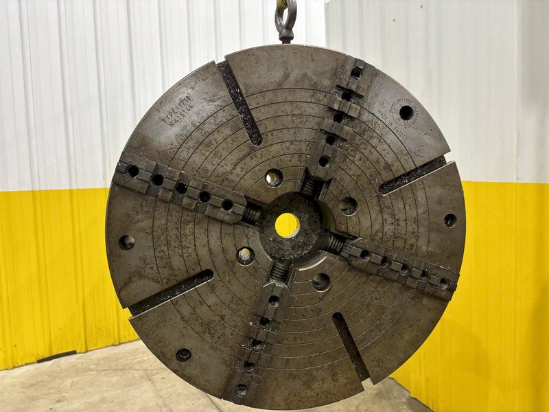 24” 4-JAW SCANDIVISKA  TYPE 1718 LATHE MACHINE CHUCK: STOCK #21774