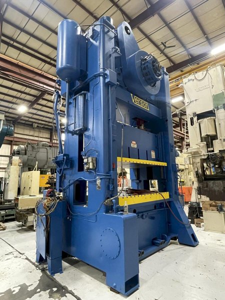 600 Ton Verson S2-600-96-60t Rebuilt Straight Side Mechanical Press For Sale, Ready To Ship!