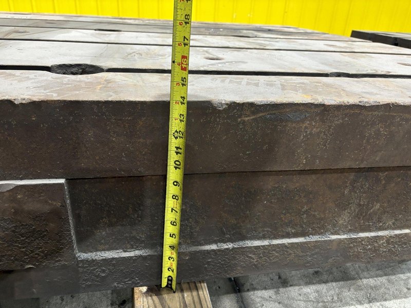 77" X 226" X 13-3/4" HIGH T-SLOTTED FLOOR LAYOUT PLATE: STOCK #11259