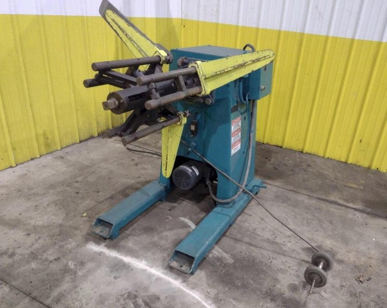 4,000 LB X 16" DURANT MODEL #MD-401-M MOTORIZED UNCOILER COIL REEL. STOCK # 0540326