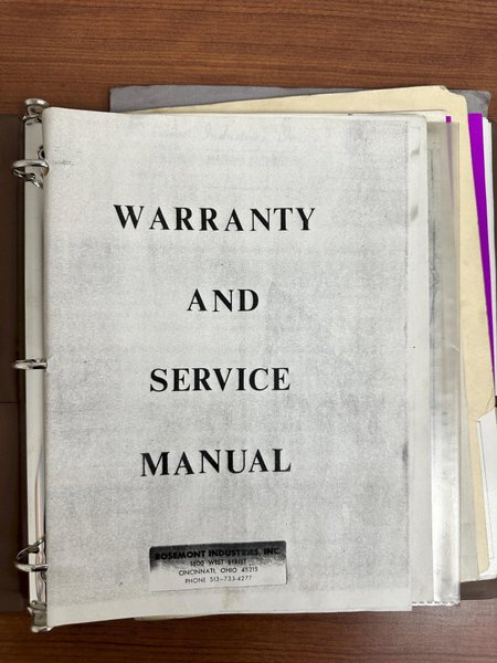 ROSEMONT MODEL #RF8-2.5W VIBRATORY DEBURRING MACHINE: YOBRO #24484