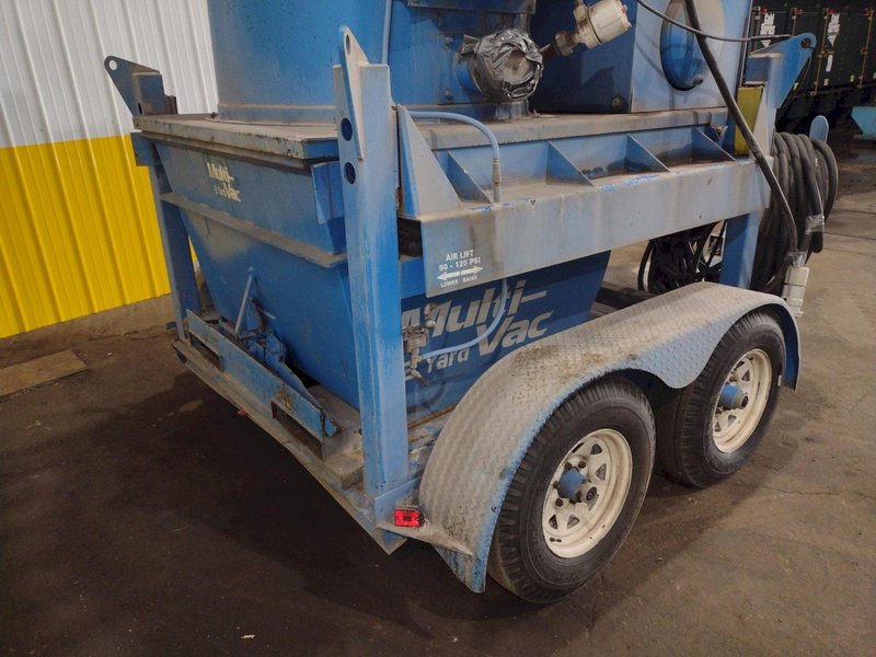 75 HP X 2 YARD MULTI-VAC MODEL #7500 MILLENIUM SERIES PORTABLE TRAILER MOUNTED VACUUM SYSTEM: STOCK #18866