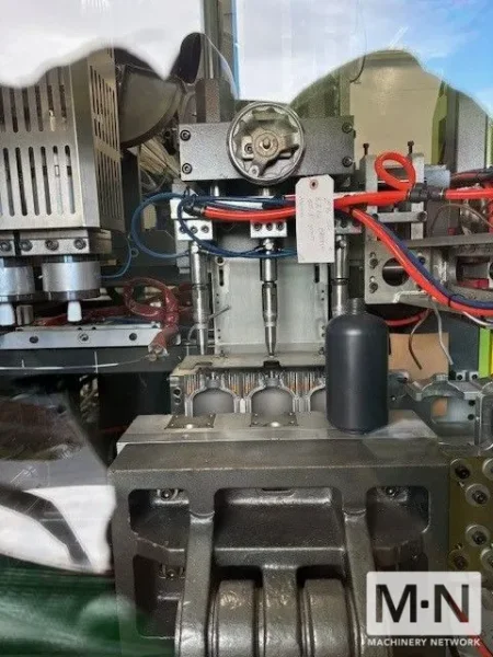 SINGLE HEAD OR TRIPLE HEAD POWERJET PLASTIC MACHINERY MODEL EB5085S3 CONTINUOUS EXTRUSION BLOW MOLDING MACHINE MFG 2022